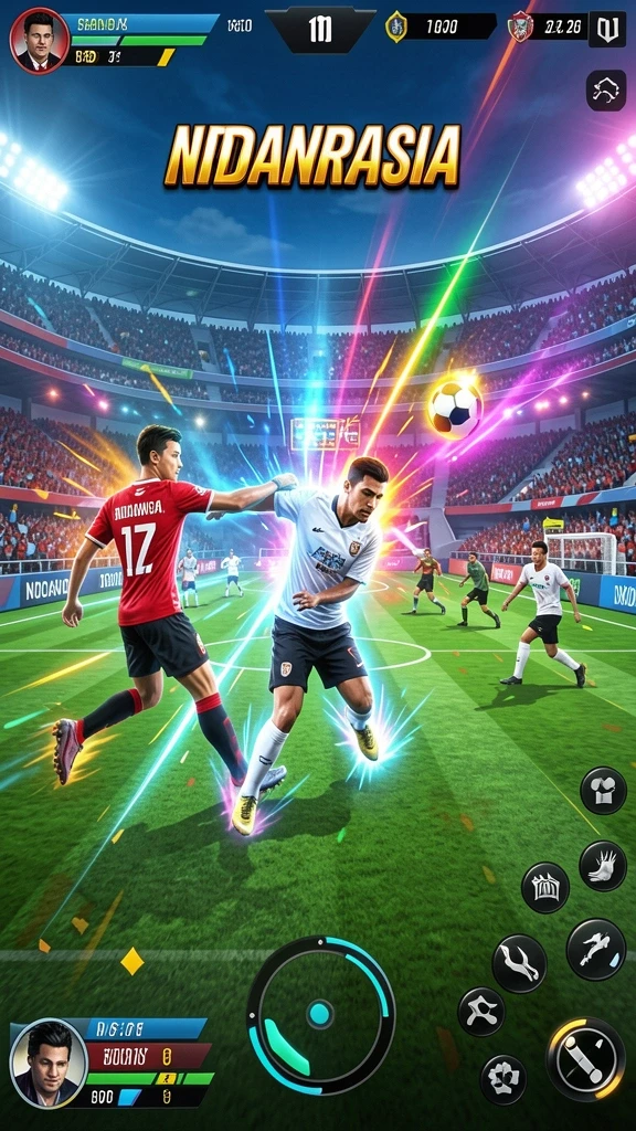 Tampilan utama permainan yang menarik dan intuitif.
