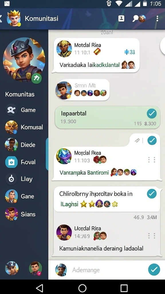 Ilustrasi dari fitur upgrade karakter dalam permainan.
