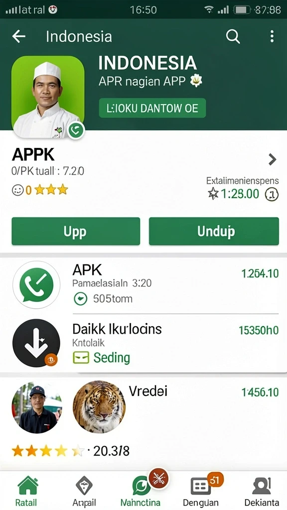 Tampilan antarmuka yang intuitif dan menarik.