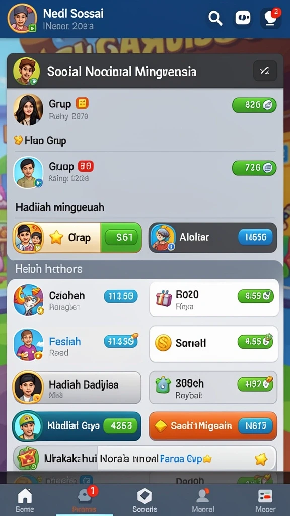 Leaderboard untuk bersaing dengan pemain lain.