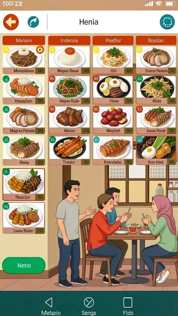 Tampilan antarmuka yang user-friendly dan menarik.