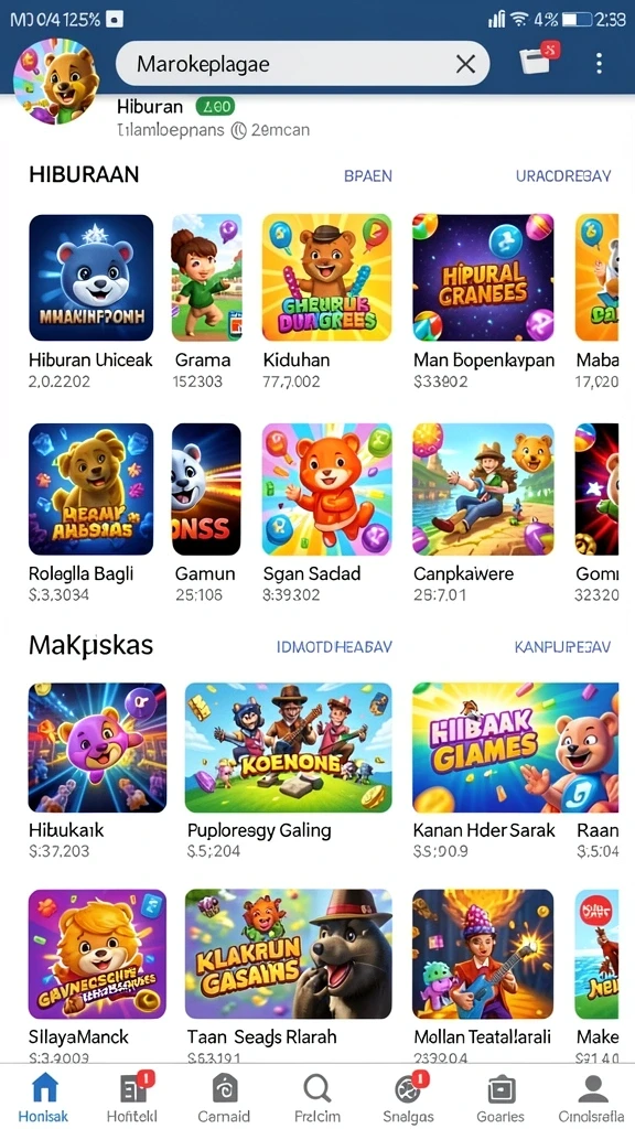 Tangkapan layar menunjukkan karakter utama melawan monster menantang.