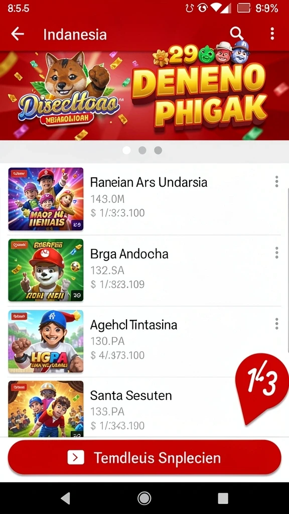 Pengguna dapat melihat daftar hadiah menarik yang tersedia.