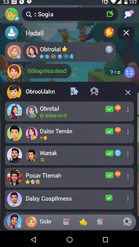 Gambar ini menunjukkan pertempuran seru antara pemain.