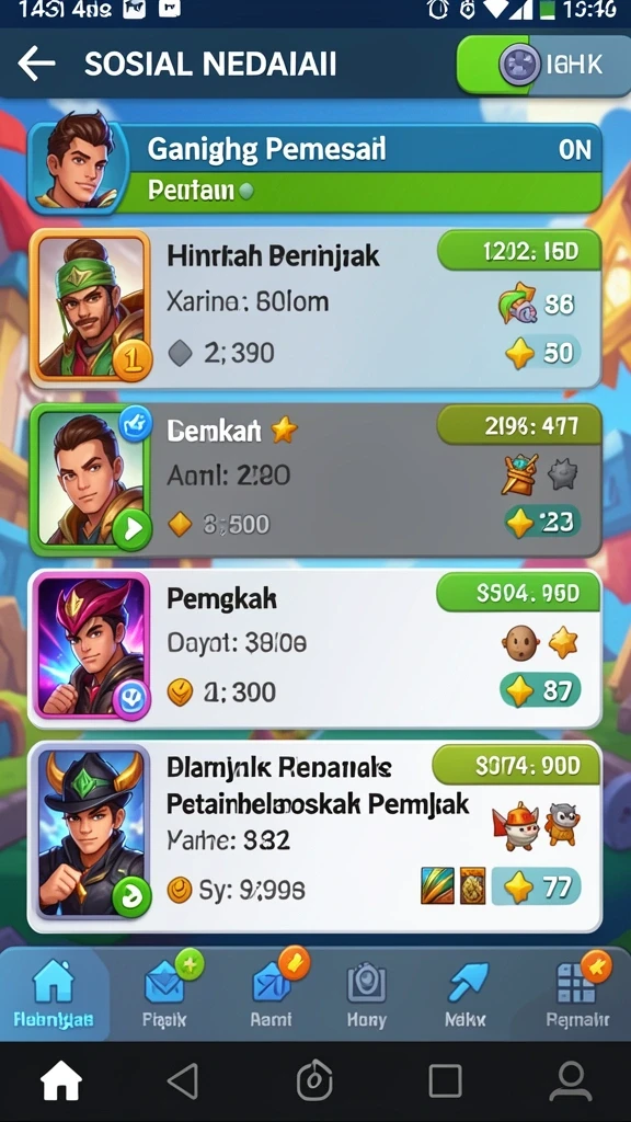 Event mingguan yang penuh keseruan dan hadiah menarik.