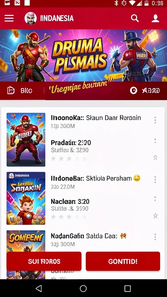 Tangkapan layar menampilkan antarmuka permainan yang menarik.