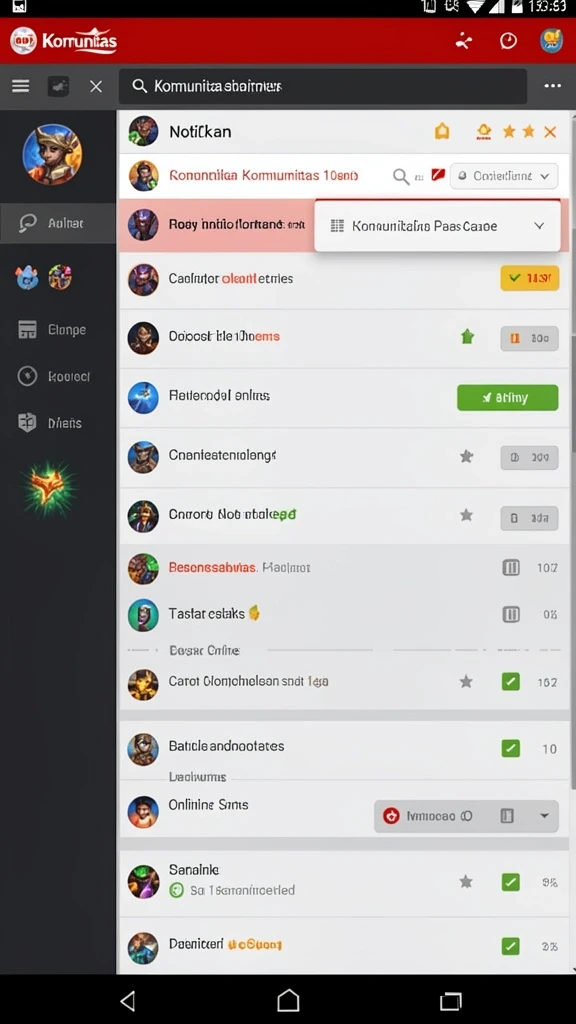 Tampilan utama aplikasi BULANTOGEL yang menarik.