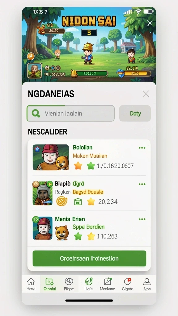 Fitur komunitas untuk berinteraksi dengan pemain lain.