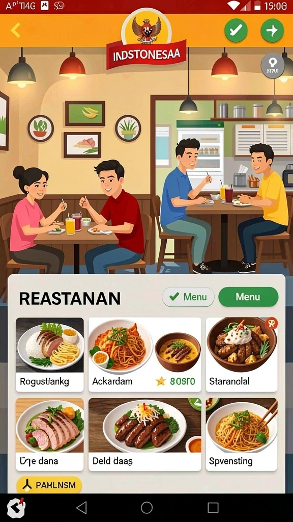 Tampilan antarmuka utama yang menarik dan ramah pengguna.