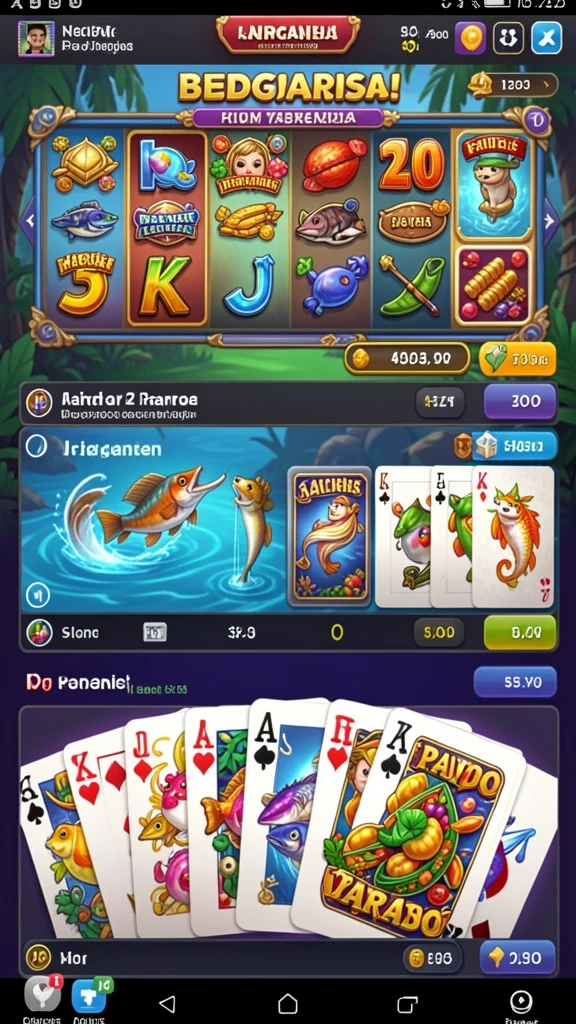 Karakter unik dan beragam dalam game.