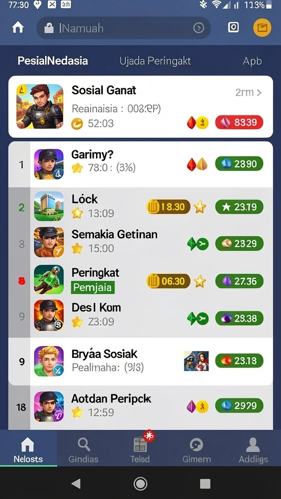 Tangkapan layar menunjukkan interaksi antar pemain yang seru.