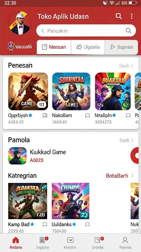 Karakter unik yang bisa Anda temui saat bermain.