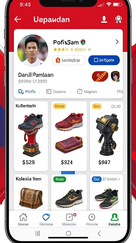 Tampilan rumah karakter yang siap berpetualang.