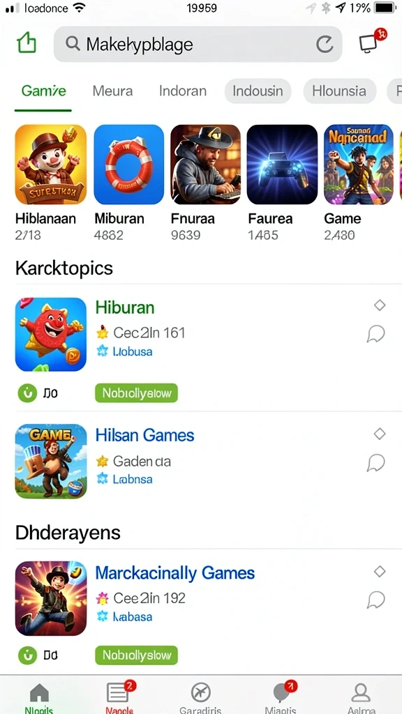 Tampilan utama SOBATGAMING yang menarik dan mudah dinavigasi.
