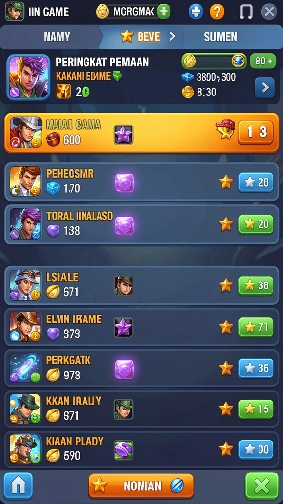 Mode multiplayer yang seru dan kompetitif.