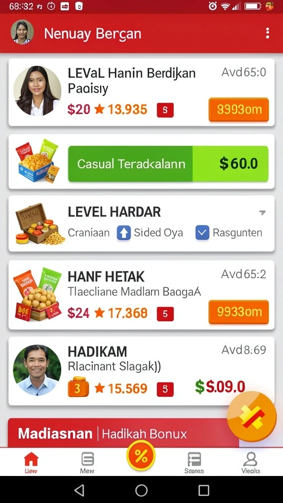 Fitur leaderboard yang menambah keseruan kompetisi.